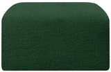 Arc Green Boucle Fabric Ottoman 102Green-Ott Meridian Furniture