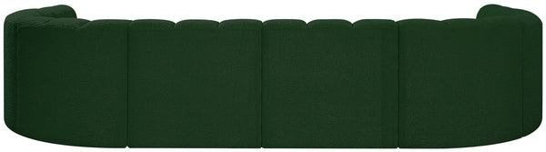 Arc Green Boucle Fabric Modular Sofa 102Green-S10A Meridian Furniture