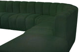 Arc Green Boucle Fabric Modular Sofa 102Green-S10A Meridian Furniture