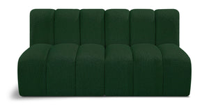 Arc Green Boucle Fabric Modular Sofa 102Green-S2A Meridian Furniture
