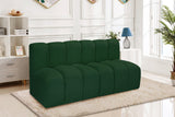 Arc Green Boucle Fabric Modular Sofa 102Green-S2A Meridian Furniture