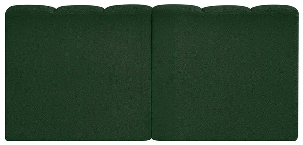 Arc Green Boucle Fabric Modular Sofa 102Green-S2A Meridian Furniture
