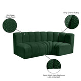 Arc Green Boucle Fabric Modular Sofa 102Green-S3A Meridian Furniture