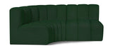 Arc Green Boucle Fabric Modular Sofa 102Green-S3A Meridian Furniture