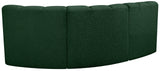 Arc Green Boucle Fabric Modular Sofa 102Green-S3A Meridian Furniture