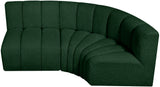 Arc Green Boucle Fabric Modular Sofa 102Green-S3A Meridian Furniture