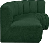 Arc Green Boucle Fabric Modular Sofa 102Green-S3A Meridian Furniture