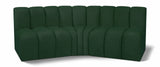 Arc Green Boucle Fabric Modular Sofa 102Green-S3B Meridian Furniture