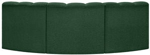 Arc Green Boucle Fabric Modular Sofa 102Green-S3B Meridian Furniture