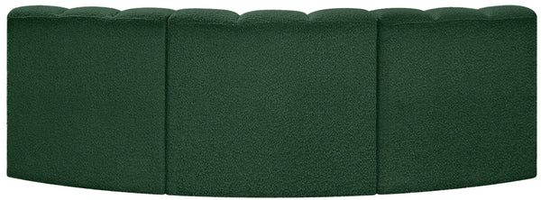 Arc Green Boucle Fabric Modular Sofa 102Green-S3B Meridian Furniture