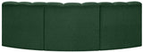 Arc Green Boucle Fabric Modular Sofa 102Green-S3B Meridian Furniture