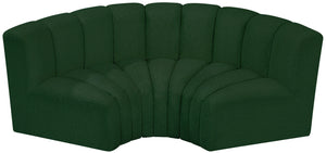 Arc Green Boucle Fabric Modular Sofa 102Green-S3C Meridian Furniture