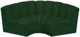 Arc Green Boucle Fabric Modular Sofa 102Green-S3C Meridian Furniture