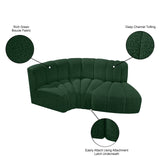 Arc Green Boucle Fabric Modular Sofa 102Green-S3D Meridian Furniture