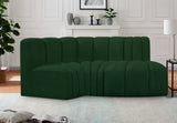 Arc Green Boucle Fabric Modular Sofa 102Green-S3D Meridian Furniture