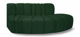 Arc Green Boucle Fabric Modular Sofa 102Green-S3E Meridian Furniture