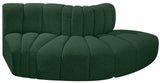 Arc Green Boucle Fabric Modular Sofa 102Green-S3E Meridian Furniture