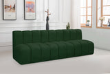 Arc Green Boucle Fabric Modular Sofa 102Green-S3F Meridian Furniture