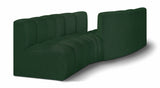 Arc Green Boucle Fabric Modular Sofa 102Green-S4A Meridian Furniture