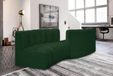 Arc Green Boucle Fabric Modular Sofa 102Green-S4A Meridian Furniture