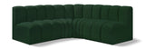 Arc Green Boucle Fabric Modular Sofa 102Green-S4B Meridian Furniture