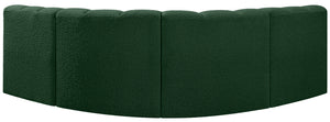 Arc Green Boucle Fabric Modular Sofa 102Green-S4B Meridian Furniture