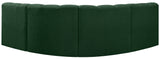 Arc Green Boucle Fabric Modular Sofa 102Green-S4B Meridian Furniture