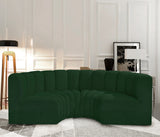 Arc Green Boucle Fabric Modular Sofa 102Green-S4C Meridian Furniture