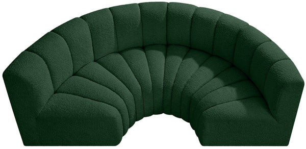 Arc Green Boucle Fabric Modular Sofa 102Green-S4C Meridian Furniture
