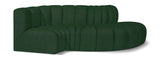 Arc Green Boucle Fabric Modular Sofa 102Green-S4D Meridian Furniture