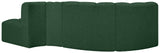 Arc Green Boucle Fabric Modular Sofa 102Green-S4D Meridian Furniture