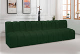 Arc Green Boucle Fabric Modular Sofa 102Green-S4E Meridian Furniture