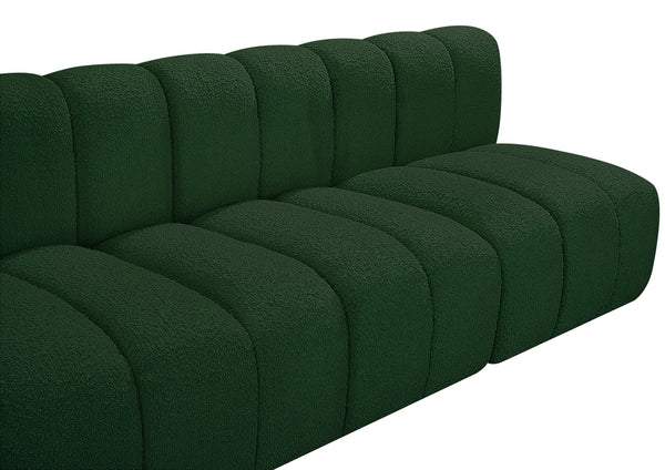 Arc Green Boucle Fabric Modular Sofa 102Green-S4E Meridian Furniture