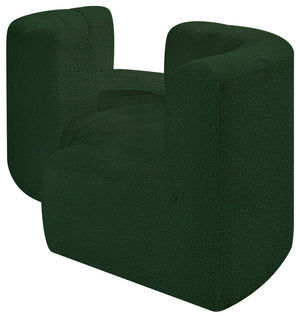 Arc Green Boucle Fabric Modular Sofa 102Green-S4F Meridian Furniture