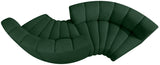 Arc Green Boucle Fabric Modular Sofa 102Green-S4F Meridian Furniture