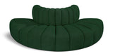 Arc Green Boucle Fabric Modular Sofa 102Green-S4G Meridian Furniture