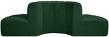 Arc Green Boucle Fabric Modular Sofa 102Green-S4G Meridian Furniture