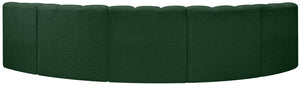 Arc Green Boucle Fabric Modular Sofa 102Green-S5A Meridian Furniture