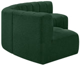 Arc Green Boucle Fabric Modular Sofa 102Green-S5A Meridian Furniture