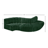 Arc Green Boucle Fabric Modular Sofa 102Green-S5B Meridian Furniture