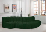 Arc Green Boucle Fabric Modular Sofa 102Green-S5B Meridian Furniture