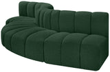 Arc Green Boucle Fabric Modular Sofa 102Green-S5B Meridian Furniture