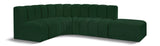 Arc Green Boucle Fabric Modular Sofa 102Green-S5C Meridian Furniture