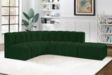 Arc Green Boucle Fabric Modular Sofa 102Green-S5C Meridian Furniture