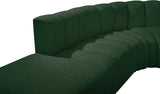 Arc Green Boucle Fabric Modular Sofa 102Green-S5C Meridian Furniture