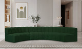 Arc Green Boucle Fabric Modular Sofa 102Green-S6B Meridian Furniture