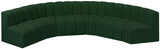 Arc Green Boucle Fabric Modular Sofa 102Green-S6B Meridian Furniture