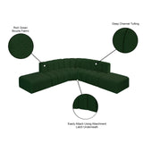 Arc Green Boucle Fabric Modular Sofa 102Green-S6C Meridian Furniture