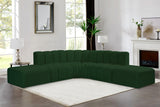 Arc Green Boucle Fabric Modular Sofa 102Green-S6C Meridian Furniture