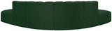 Arc Green Boucle Fabric Modular Sofa 102Green-S6C Meridian Furniture